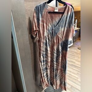 Knox Rose Tie-Dye Maxi Dress - Blue and Brown